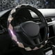 thumbnail image 1 of Funda de volante de verano con diamantes de imitación para mujer, protector brillante para volante de coche, ajuste universal, fundas para volante de 14 a 15 pulgadas., 1 of 9