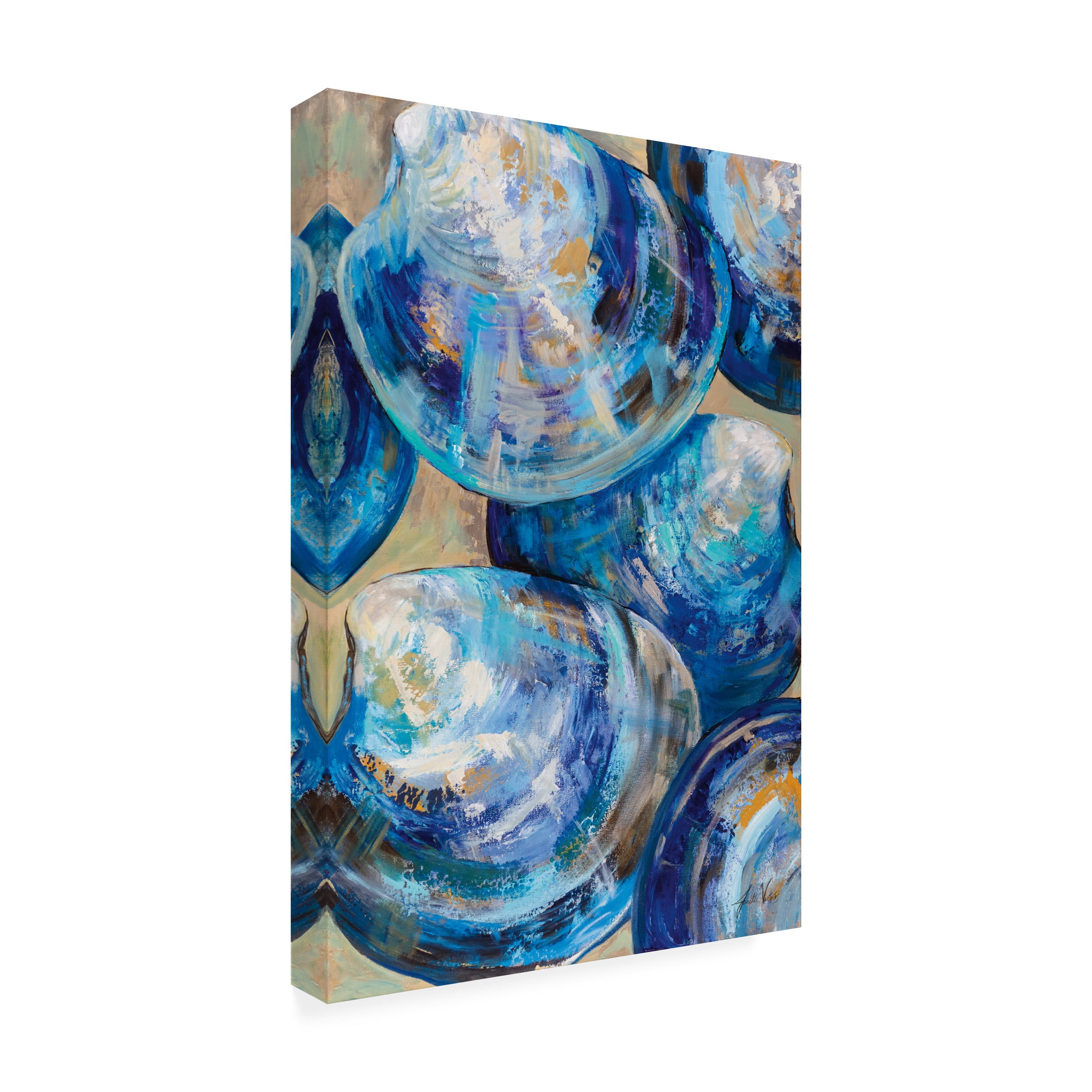Jeanette Vertentes 'Beyond Blue Shells' Canvas Art