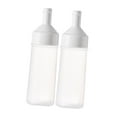thumbnail image 1 of Dispensador de condimentos, 2 uds., botella de para ensaladas, multifunción, recargable, con equipo de tapa, botella de de para a 500mL Blanco perfecl Botella de ensalada, 1 of 8