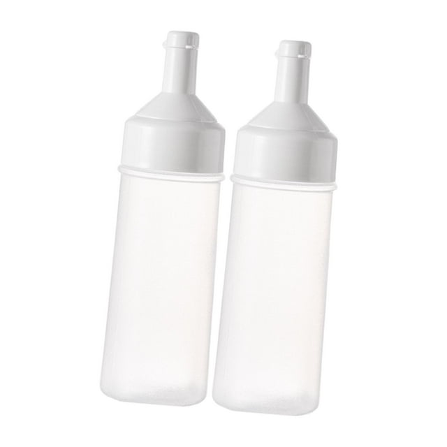 Dispensador de condimentos, 2 uds., botella de para ensaladas, multifunción, recargable, con equipo de tapa, botella de de para a 500mL Blanco perfecl Botella de ensalada