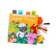 thumbnail image 4 of Libro de tela CUTICAT 3D animales Juguetes de aprendizaje para bebés granja, 4 of 8