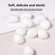 100ct Cotton Balls, Pure Cotton Balls, Absorbent - Soft,Multipurpose Cotton Balls for Makeup Removal (0.3g/ball)
