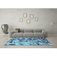 thumbnail image 3 of Ahgly Company Indoor Rectangle Abstract Light Blue Modern Area Rugs, 2' x 3', 3 of 4