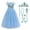 Dress+Accessories Type A, variant on HAWEE Girls Princess Cinderella Blue Costume Flower Butterfly Tulle Dresses Up for Halloween