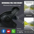 thumbnail image 5 of Bluetooth Motorcycle Helmet Flip Up Front Full Face DOT Approved Built-in Dual Speaker Microphone Generic Street Bike Integrated, 5 of 6