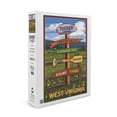 thumbnail image 2 of Tucker County, West Virginia, Destination Signpost (1000 Piece Puzzle, Size 19x27, Challenging Jigsaw Puzzle for Adults and Family, Made in USA), 2 of 4