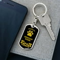 thumbnail image 5 of Norwegian Buhund Keychain Stainless Steel or 18k Gold, 5 of 10