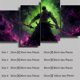 thumbnail image 3 of Póster e impresión de 4 piezas de Anime ONE PIECE Roronoa Zoro, pintura, póster, arte de pared, imagen, decoración del hogar, regalos decorativos estéticos, 3 of 5