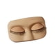 thumbnail image 1 of Maniquí para pestañas, suministros para extensiones de pestañas, párpados de práctica removibles, estuche suave marrón claro, 1 of 9