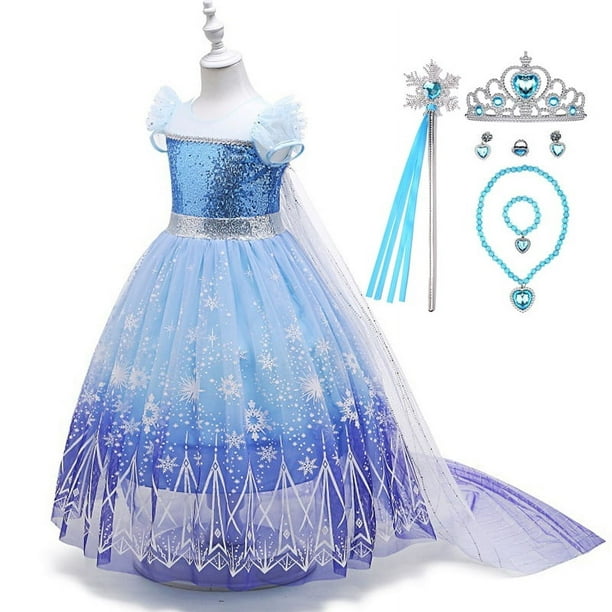 Disney Princess Elsa Costume Disfraz Elsa Frozen Walmart Vestido