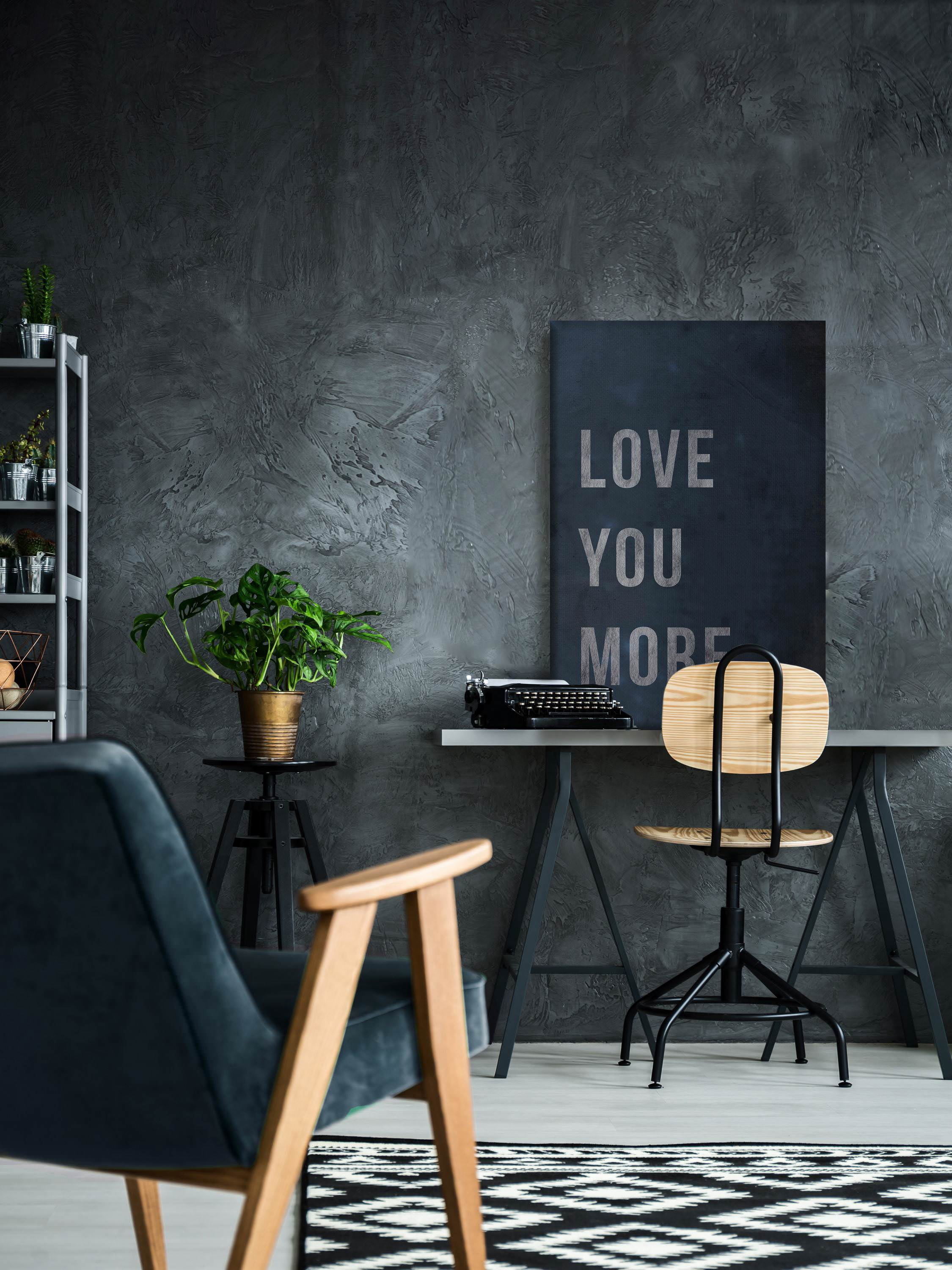 Love You More III Painting Print on Wrapped Canvas