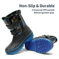 thumbnail image 5 of DREAM PAIRS Boys & Girls Winter Zip Snow Boots Outdoor Warm Waterproof Sport Snow Boot BLACK/ROYAL Size 11, 5 of 6