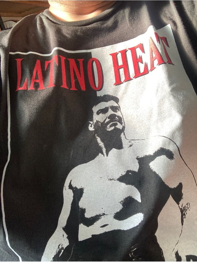 Eddie Guerrero Scarface Addicted to the Heat Mens Black T-shirt M