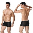 thumbnail image 3 of Baiways Men's Thin Breathable comfortable Mesh Boxer Briefs Underwear ,Transparent Boxer Shorts for Youth Male Panties, 3 of 8