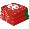 thumbnail image 4 of Merry Christmas Balls Stars Flowers Kitchen Towel, Dish Towels Quick Drying Tea Towels Absorbent Hand Towels for Kitchen Sink Dinner Table 28 x 18 Inches, Set of 6, 4 of 7