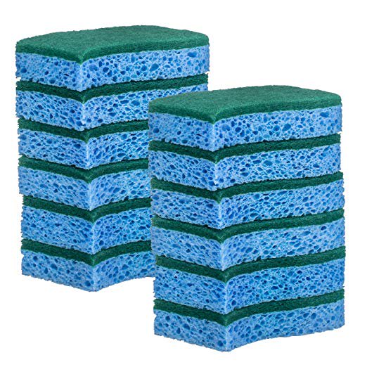 Elite Selection SShape Scrub Sponges NonScratch Kitchen Sponges