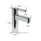 thumbnail image 3 of Monomando Lavabo U Ovalin Baño Acero 304 Corto Cromado Mcc, 3 of 6