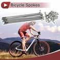 thumbnail image 2 of Unique Bargains 12 Set 14G Bicycle Spokes 14G Bike Wheel Spoke 304 Stainless Steel Silver Tone-97mm, 2 of 7