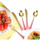 thumbnail image 2 of Juego de 24 piezas, incluyendo cuchillo / tenedor / cuchara / cuchillo de vajilla de acero inoxidable y Bolsa de tenedor, 2 of 2