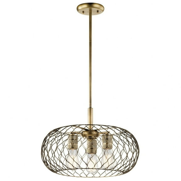 43958NBR Kichler Lighting Devin - 3 Light Pendant In Vintage Industrial Style-12.75 Inches Tall and 18 Inches Wide