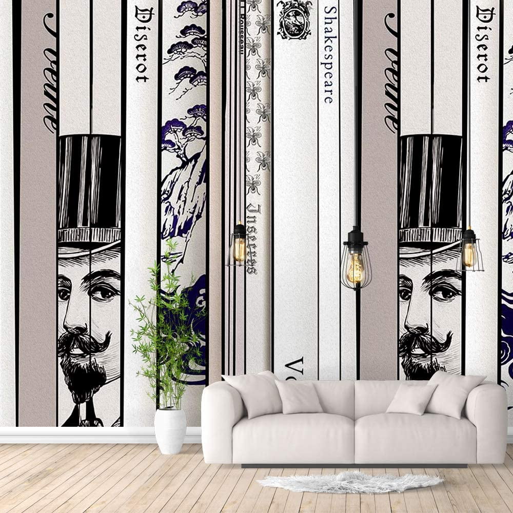 IDEA4WALL 6pcs Floral Peel and Stick Wallpaper Removable Wall Murals Large Wall Stickers for