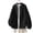 #493-Black, variant on Women's Windbreaker Jacket With Big Pockets Lightweight Water-Resistant Polyester Outdoor Casual Loose Fit