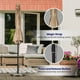 thumbnail image 5 of Sombrilla de patio iPower de 9 pies con inclinación, manivela y tela impermeable, 5 of 7