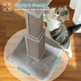 thumbnail image 5 of PAWZ Road 31" Natural Sisal Cat Scratching Post for Indoor Cat Scratcher with Plush Large Base, Gray, 5 of 9