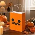 thumbnail image 4 of Halloween Candy Gift Bags,Pumpkin Style Kraft Paper Candy Goodie Bags with Handle,Perfect for Candy,Treats,and Party Favors, 4 of 5