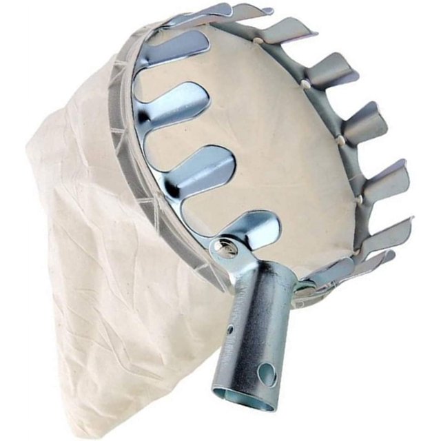 Recolector de frutas, recolector de frutas sin mango, recogedor de virutas de Ø 160 mm con tapas protectoras, herramientas para recoger manzanas, peras y melocotón