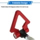 thumbnail image 4 of Ganchos de Remolque Triangulares Frontal/Trasero de Unique Bargains, Gancho de Remolque Atornillable para Coches Alemanes, Gancho de Remolque de Carreras Plegable de Aleación de Aluminio Hierro Rojo, 4 of 7