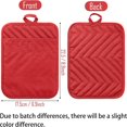 thumbnail image 4 of HAOAN 5Pcs Pot Holders for Kitchen Heat Resistant Pink Cotton Potholder Multipurpose Hot Pads Machine Washable Oven Mitt with Hanging Loop Pocket Potholder for Daily Baking Cooking Grilli, 4 of 6