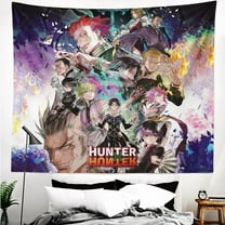 Hunter×Hunter Phantom Troupe Tapestry Backdrop Background Poster Gift for Bedroom Aesthetics Funny Decor Flag Wall Hanging for Teen Girls 70.9"X59.1"