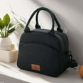 thumbnail image 2 of Ediodpoh Insulated Lunch Bag For Work Large Capacity Thermal Tote With Shoulder Strap Leakproof For Commute Black, 2 of 3