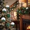 thumbnail image 6 of Fwttom Sequin Christmas Ball Ornaments Set of 16 Shatterproof Hanging Merry Christmas Tree Decorations for Holiday Gifts Xmas Decor, Green, 6 of 7