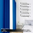thumbnail image 5 of Ample Decor 2 Panel 46 x 63 inch 100% Polyester Blackout Curtains, Noise Reducing - Royal Blue, 5 of 6