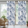 thumbnail image 5 of Outdoor Curtains for Patio Waterproof, Watercolor Forest Blue Outdoor Privacy Panels Grommet, Abstract Art Modern Trees Blackout Outside Curtains for Porch/Cabana/Pergola/Gazebo 54"x84", 2 Panels, 5 of 8