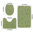 thumbnail image 2 of Bathroom Rugs Sets 3 Piece - Mallard Duck Absorbent Non Slip Bath Mats, U-Shape Toilet Lid Cover, Contour Mat, Soft Washable Shower Mats Bath Rug Mat for Bathroom Tub Toilet, 2 of 7