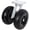 Black + PU+3, variant on YANGXUN 10 Inch Dual Flat Free Wheels Swivel Caster 660 lbs Heavy Duty Load Capacity Solid Rubber No Flat Caster Wheel for Trolleys and Carts