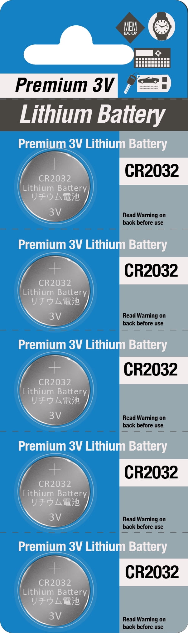 Panasonic CR2032 3V Lithium Coin Cell Multipurpose Battery Blister Packed 