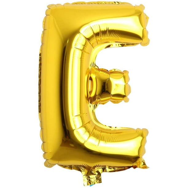 Ballon en aluminium - Lettres Ballon Feuille Gonflable pour Votre  célébration d' anniversaire ou pour Votre Mariage d'hélium Lettre Gold,16  inch