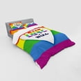 thumbnail image 3 of Ambesonne Rainbow Bedding Set 3 Pcs, LGBT Pride Love Wins, Twin XL, Multicolor, 3 of 3