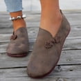 thumbnail image 7 of HTHLVMD Office Shoes, Slip On Casual Flat Shoes, Comfortable Non-Slip Daily Shoes, Traditional Chinese Style Flats, Women's Casual Flat Shoes - Lightweight for Daily Use - Rubber Sole, Brown 6.5, 7 of 7
