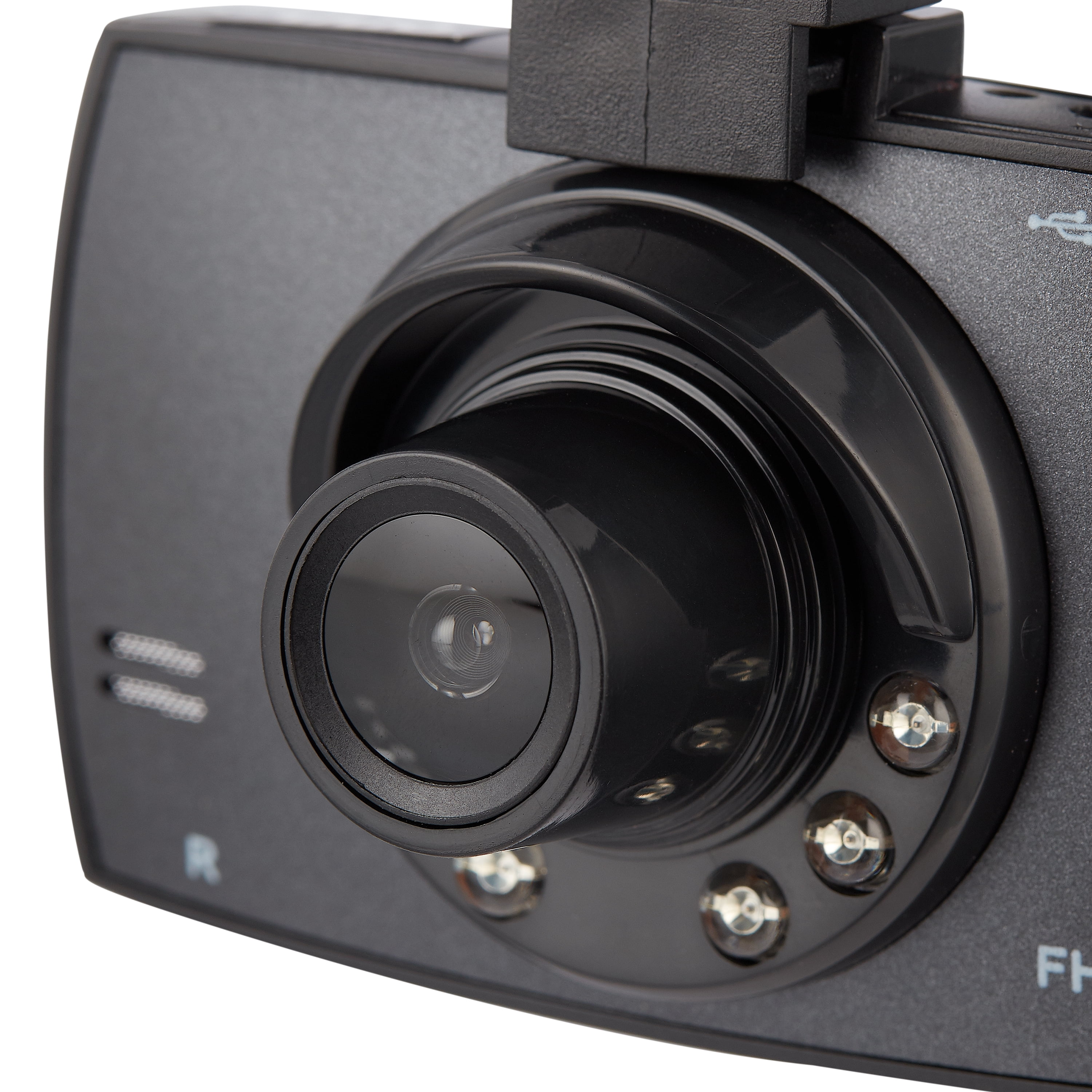 onn. 1080p HD Black Car Dash Cam, 2.4 LCD Screen, 110 Degree