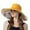Yellow, variant on HNMKIU Women's Double Visor Sun Hat with Extra Wide Brim for and Stylish Outdoor Wear Beige,One Size