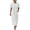 White, variant on Bxsruta Womens Maxi Dress Casual Short Sleeve Button Down Shirt Dress Flowy Long Dresses