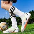 thumbnail image 6 of Yiomxhi Soccer Cleats for Men Younth Adult Lightweight Football Shoes with Ankle Support, Breathable Outdoor Turf Cleats for Training and Matches, Long Studs and Short Studs, 6 of 7