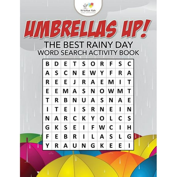 Umbrellas Up! The Best Rainy Day Word Search Activity Book, (Paperback)