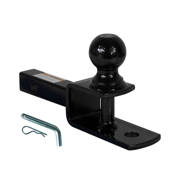 Extreme Max 5001.1379 3-in-1 ATV Ball Mount with 2" Ball - Solid Shank fits 1-1/4" Receivers