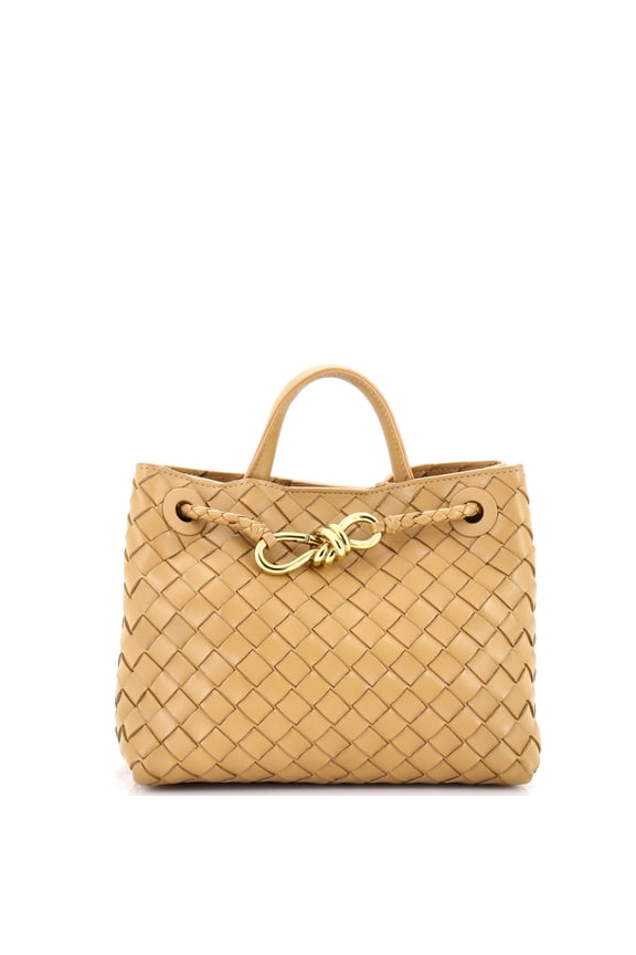 Pre-Owned Andiamo Top Handle Bag Intrecciato Nappa Small By Rebag